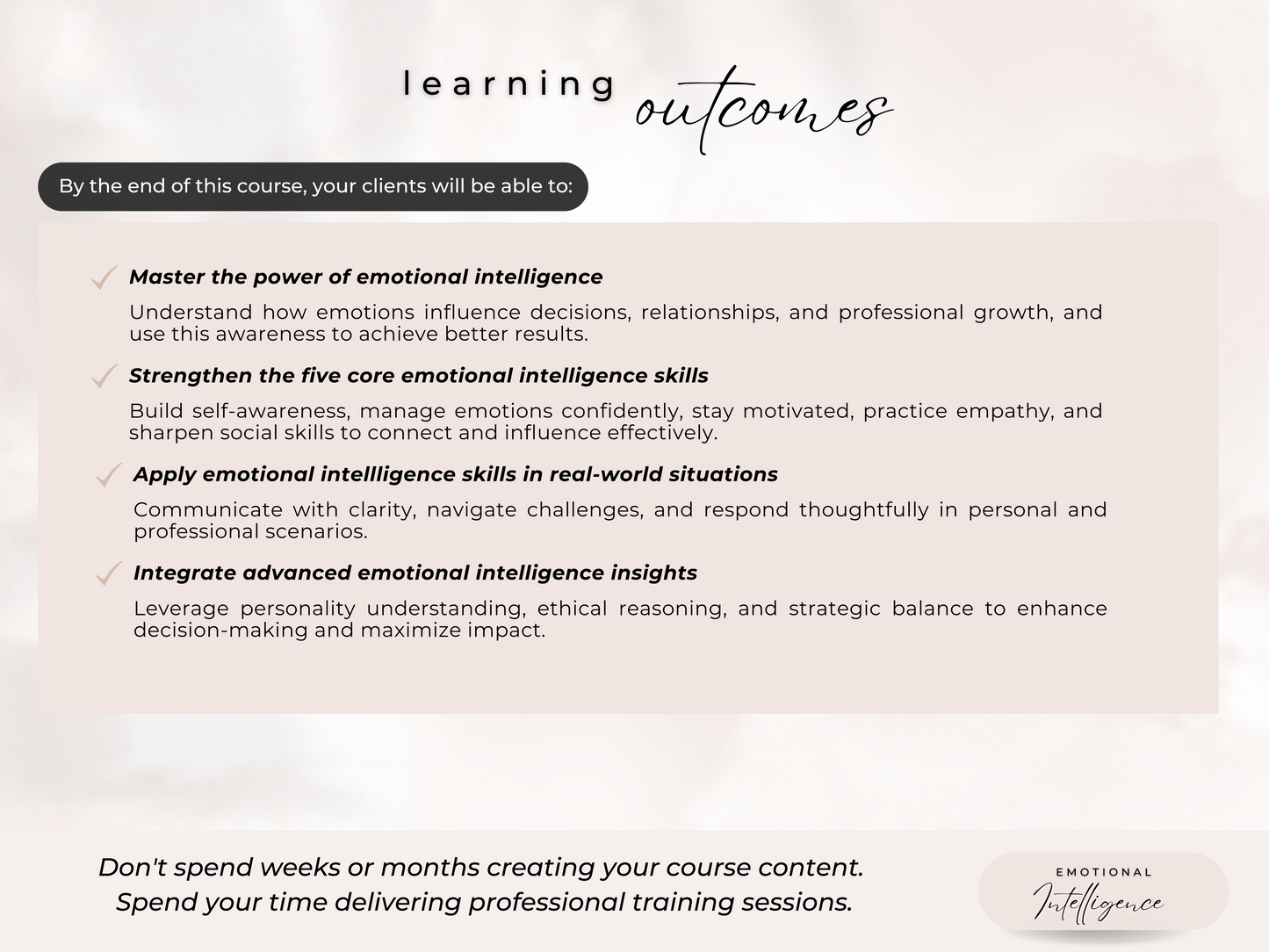 Emotional Intelligence PLR Course