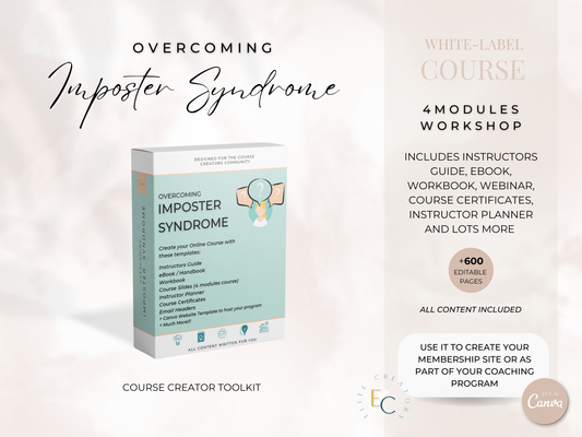 Overcoming Imposter Syndrome PLR Course