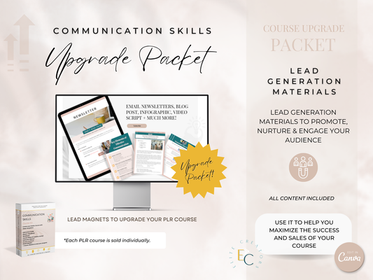 Upgrade Packet Communication Skills PLR Course