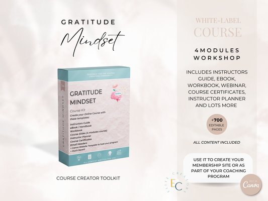 Gratitude Mindset PLR Course