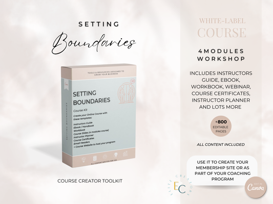 Setting Boundaries PLR Course
