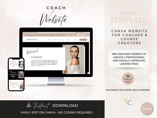 Canva Website Template - Modern