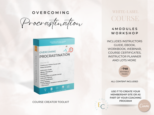 Overcoming Procrastination PLR Course