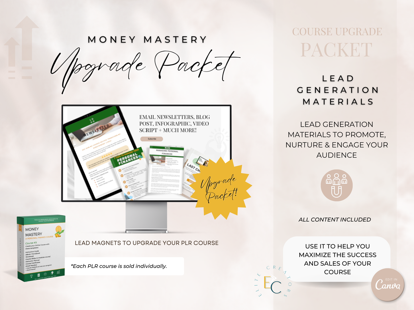 Upgrade Packet Money Mastery PLR Course