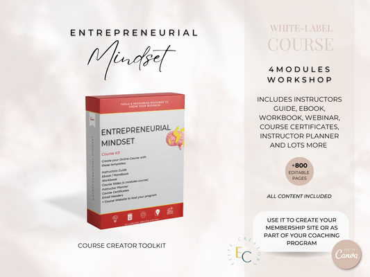 Entrepreneurial Mindset PLR Course