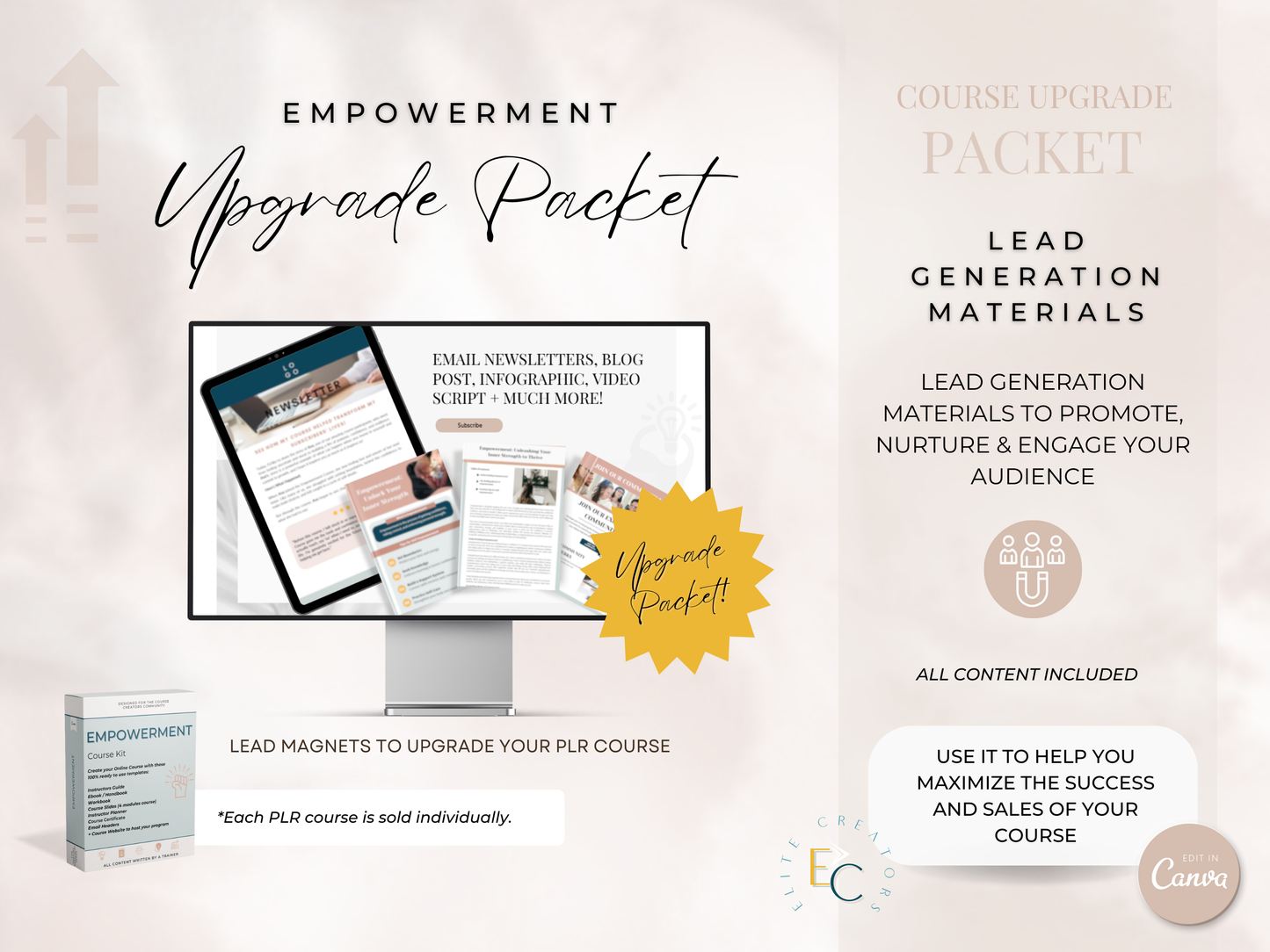 Upgrade Packet Empowerment PLR Course