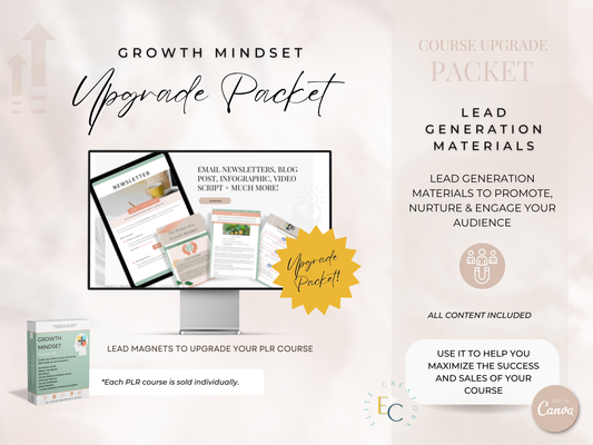 Upgrade Packet Growth Mindset PLR Course