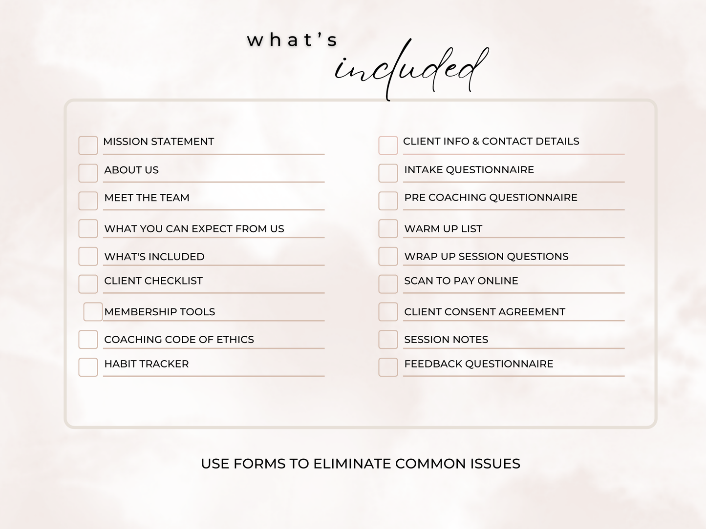 Client Intake Forms Workbook