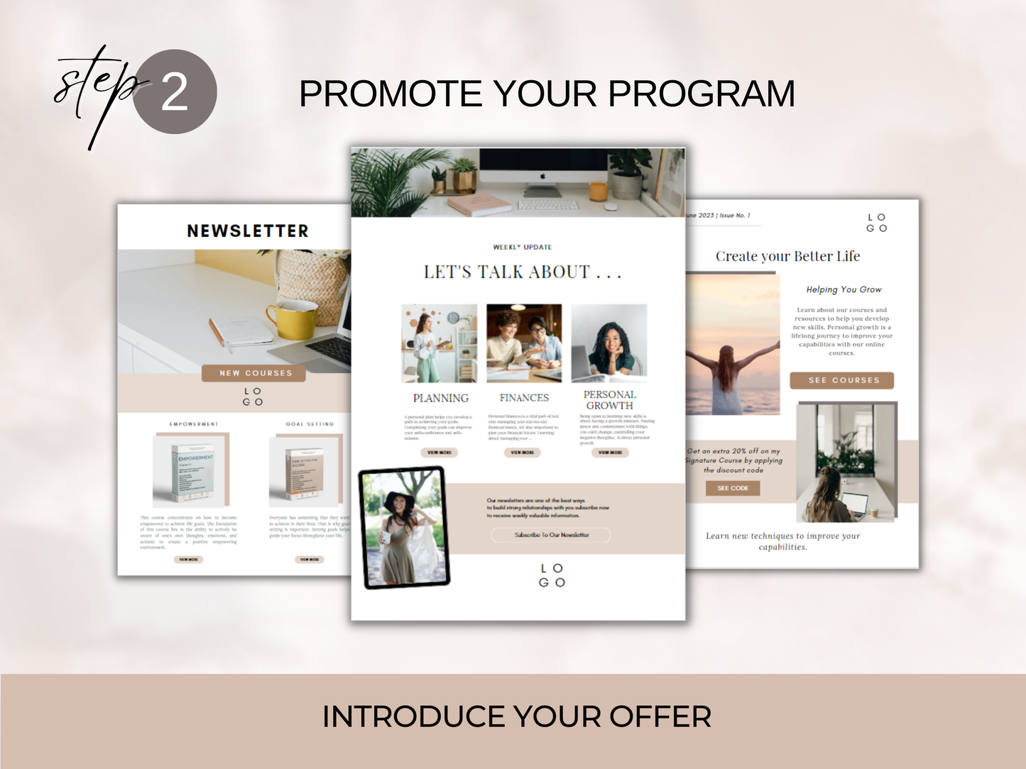 Email Newsletter Templates - Neutral