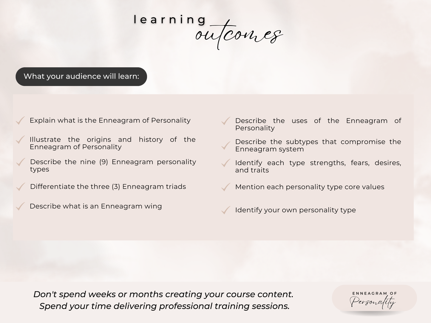 Enneagram of Personality PLR Course