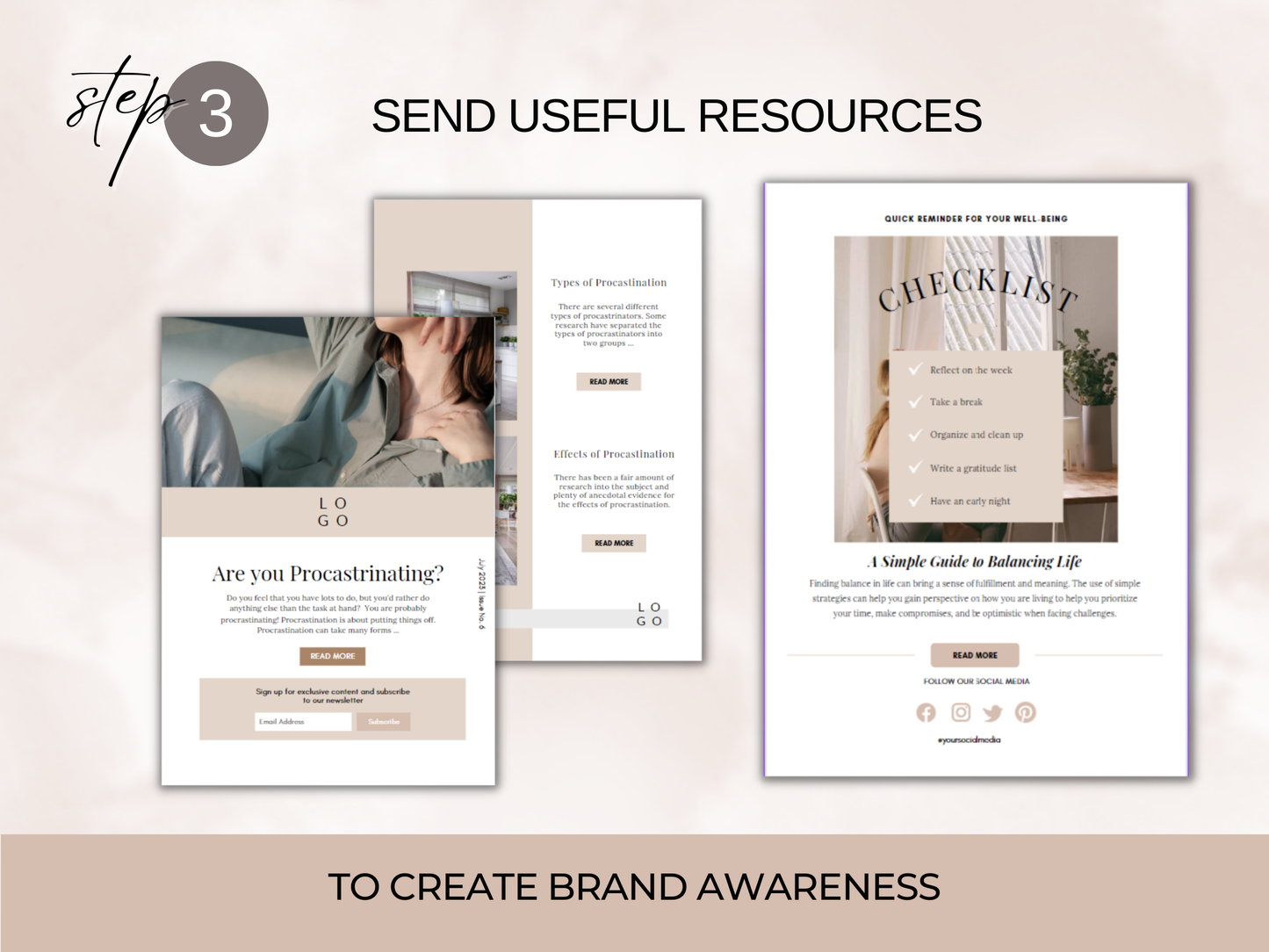 Email Newsletter Templates - Neutral