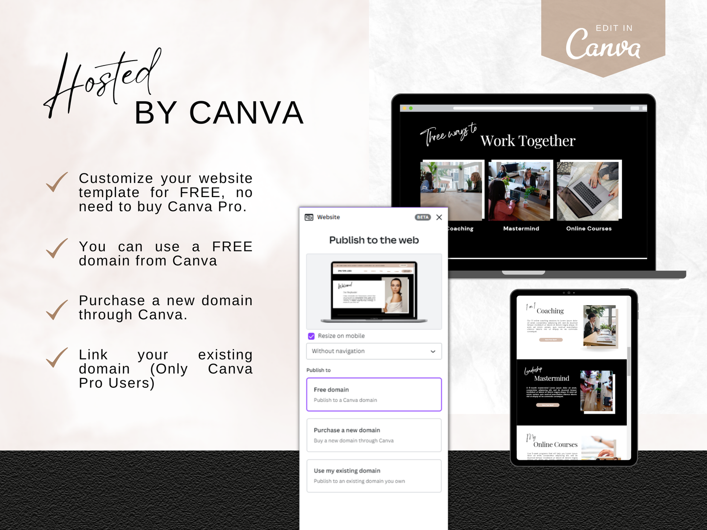 Canva Website Template - Modern