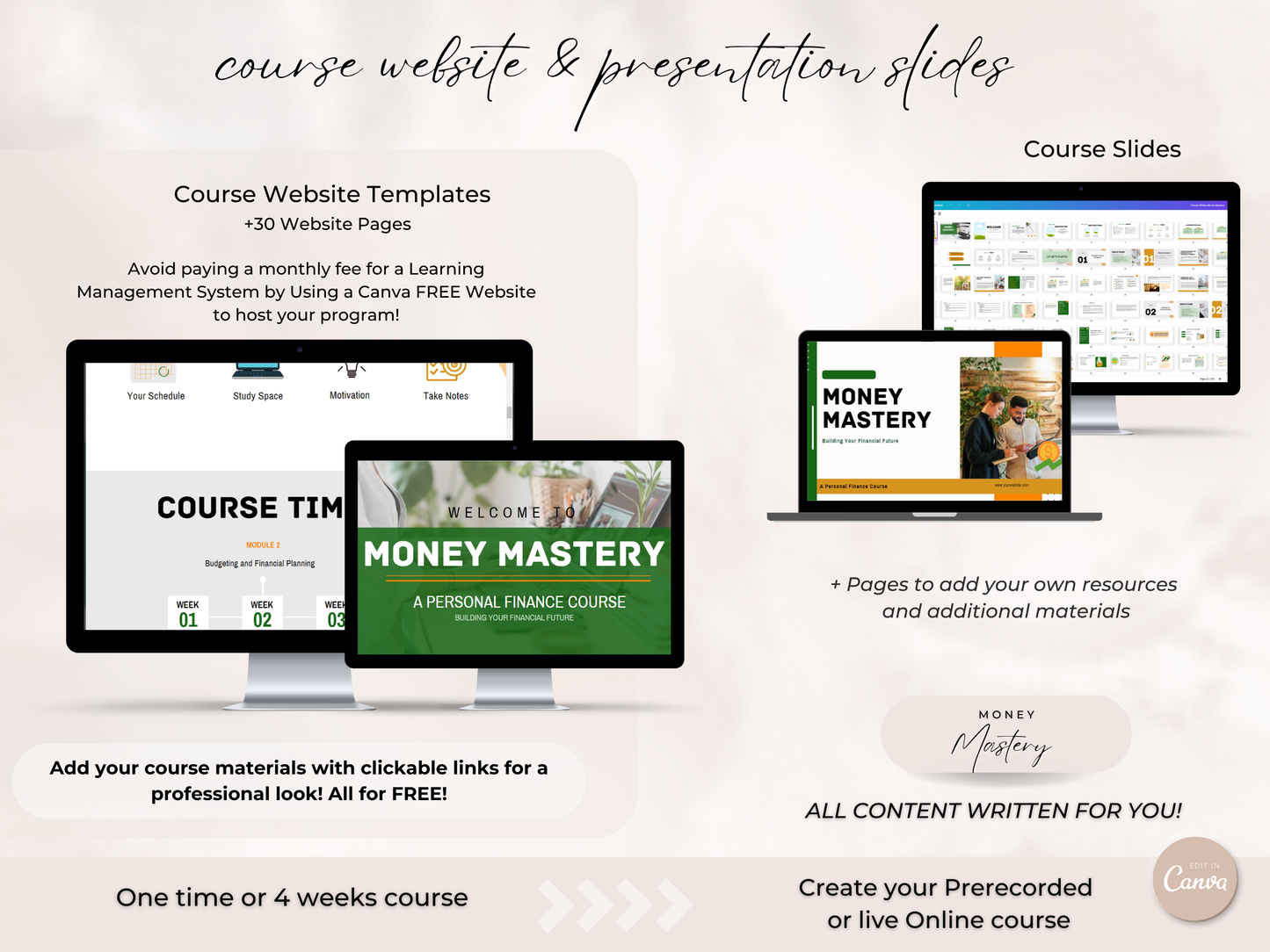 Money Mastery PLR Course